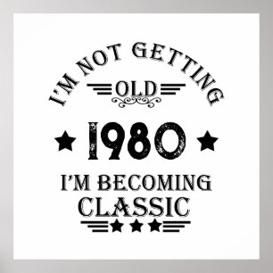 Póster Regalo de cumpleaños vintage personalizado