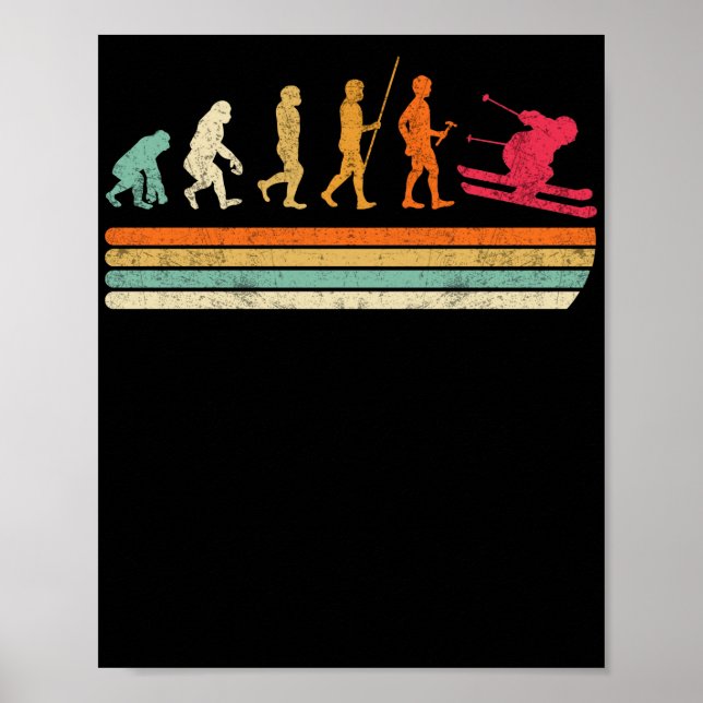 Póster Regalo de deporte de invierno de Evolution Ski Dri (Frente)