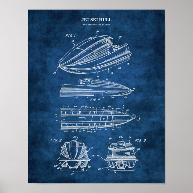 Póster Regalo de deportes acuáticos con patentamiento en  (Frente)