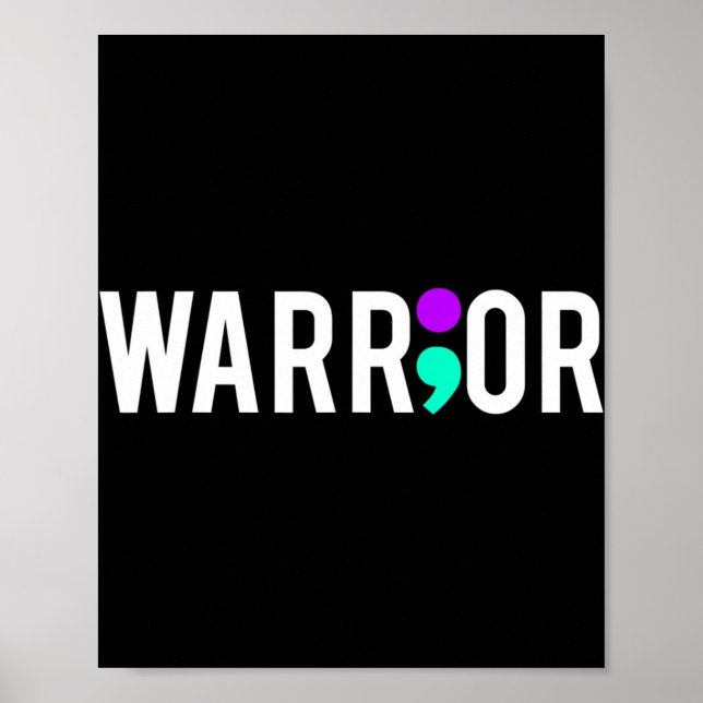 Póster Regalo de diseño de guerrero de conciencia sobre e (Frente)