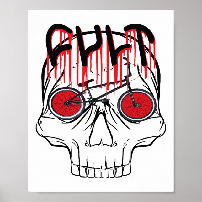 Póster Regalo De Disfraces De Cult Bmx Halloween Para Muj (Frente)
