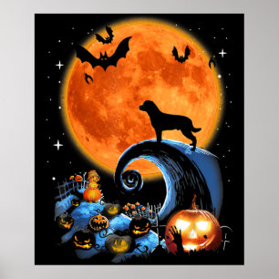 Póster regalo de disfraces de halloween de calabaza de lu