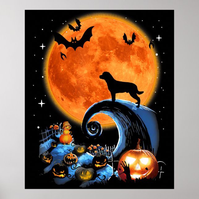 Póster regalo de disfraces de halloween de calabaza de lu (Frente)