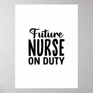 Póster Regalo de Enfermera Futuro Enfermero de Guardia