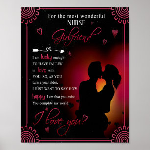 Póster Regalo de enfermera novia  De Boyfriend Valentine