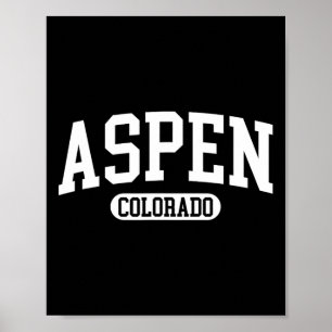 Póster Regalo de esquí de invierno Aspen Colorado