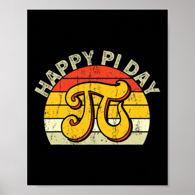 Póster Regalo de estampado de ciencia de matemáticas Pi 3 (Frente)