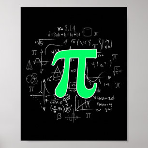Póster Regalo de estampado de ciencia de matemáticas Pi 3