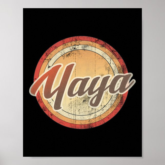 Póster Regalo de fiesta de cumpleaños retro con problemas (Frente)