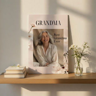 Póster Regalo de Foto Personalizado La Mejor Abuela del