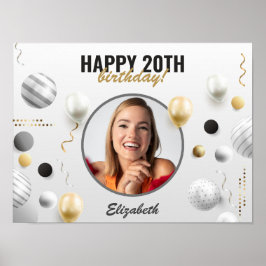 Póster Regalo de fotos del Personalizado de cumpleaños fe