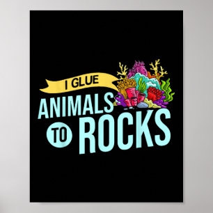 Póster Regalo de frag de coral Acuario de arrecife Tanque