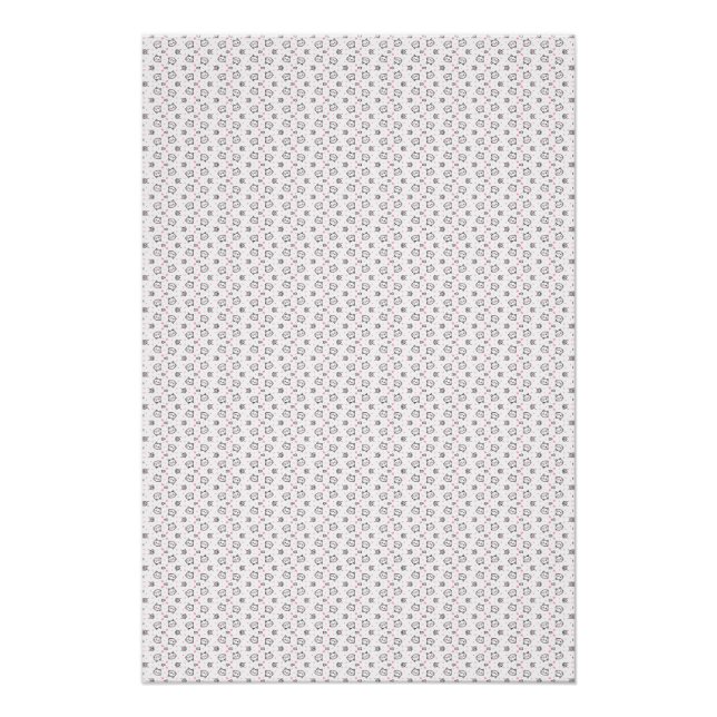 Póster Regalo de gato | Fondo transparente del patrón de  (Anverso)