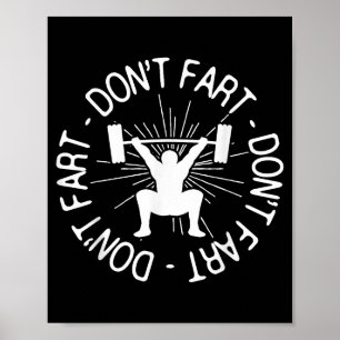 Póster Regalo de gimnasio de fitness divertido no lejos
