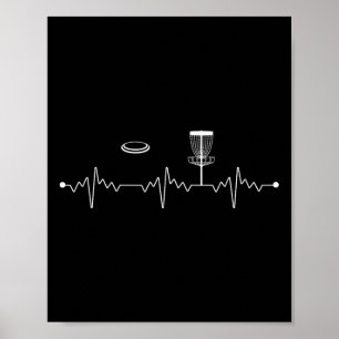 Póster Regalo de golfista de disco de ritmo de golfista H