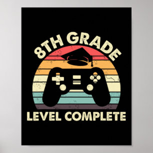 Póster Regalo De Grado Completado De Graduación Para Juga