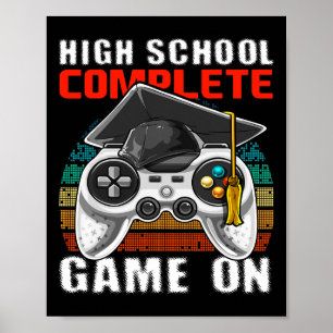 Póster Regalo de Graduación para el juego de video comple