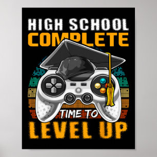 Póster Regalo de Graduación para el juego de video comple