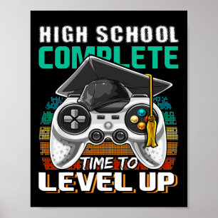 Póster Regalo de Graduación para el juego de video comple