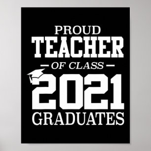 Póster Regalo de graduación para maestro orgulloso Senior
