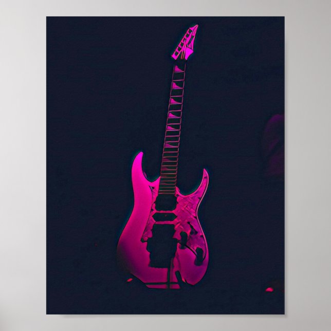 Póster Regalo de guitarra acústica (Frente)