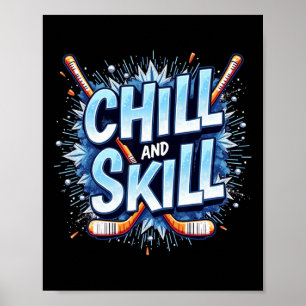 Póster Regalo de habilidad de cita divertida de hockey so