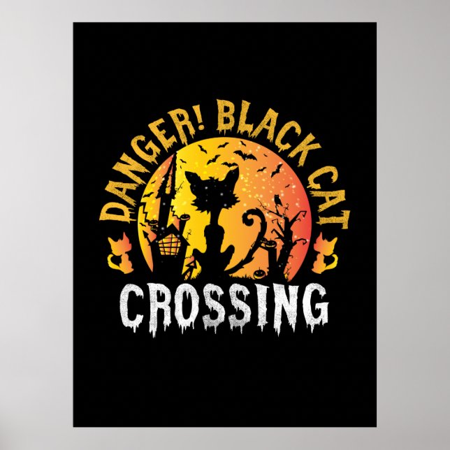 Póster Regalo de Halloween | Día de cumpleaños del cruzad (Frente)