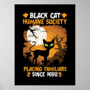 Póster Regalo de Halloween Familiares de la Sociedad Hu