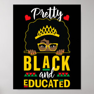 Póster Regalo de hija sobrina negra bonita y educada