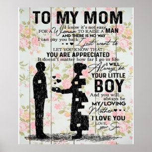 Póster Regalo De Hijo A Mamá Para Mamá, Idea De Regalo De