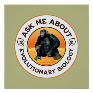 Póster Regalo de humor de evolución para profesor de biol
