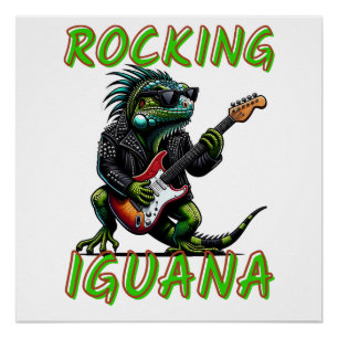 Póster Regalo de Iguana Camisa Reptile Mujeres Hombre