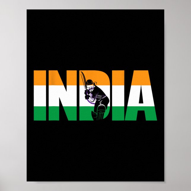 Póster Regalo de Jersey de Cricket de India para Fans de  (Frente)