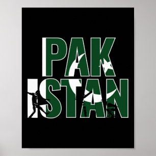 Póster Regalo de Jersey de Cricket de Pakistán para Crick