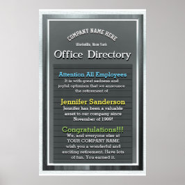 Póster Regalo de jubilación de personalizados