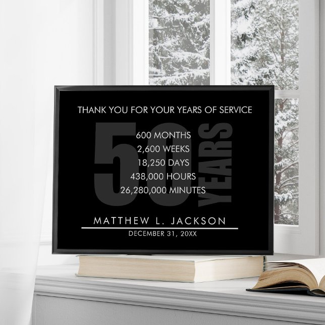 Póster Regalo de Jubilación o Apreciación Empleada (Subido por el creador)