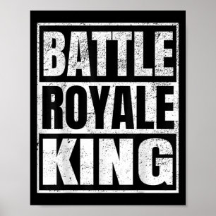 Póster Regalo de juego perturbado de Battle Royale King