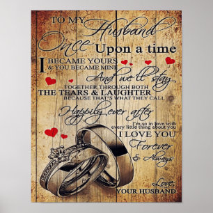Póster Regalo de la carta de mi marido   Carta Para Él  