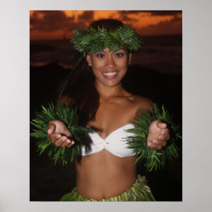 Póster Regalo de la hawaiana