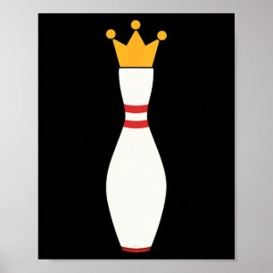 Póster Regalo de la Liga de Bowling de Camisas Kingpin T
