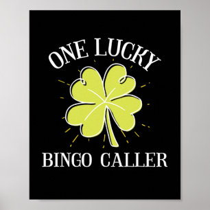 Póster Regalo de la persona que llama al Bingo Afortunado