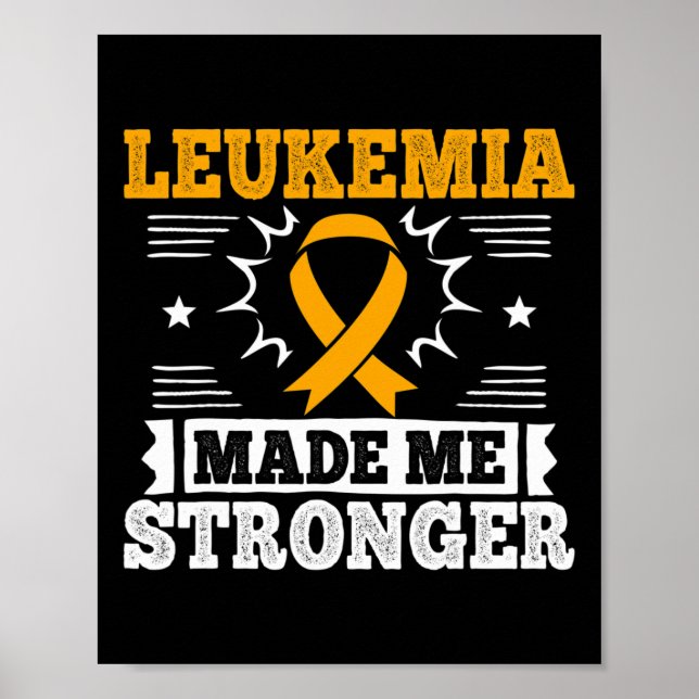 Póster Regalo de leucemia aguda para pacientes con leucem (Frente)