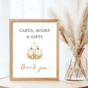 Póster Regalo de libro de tarjetas para baby shower de ge