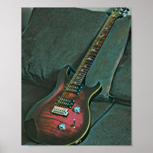 Póster regalo de los amantes de la guitarra