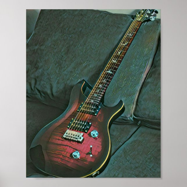 Póster regalo de los amantes de la guitarra (Frente)