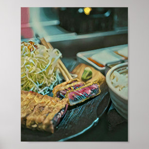 Póster Regalo de los amantes del sushi en Japón