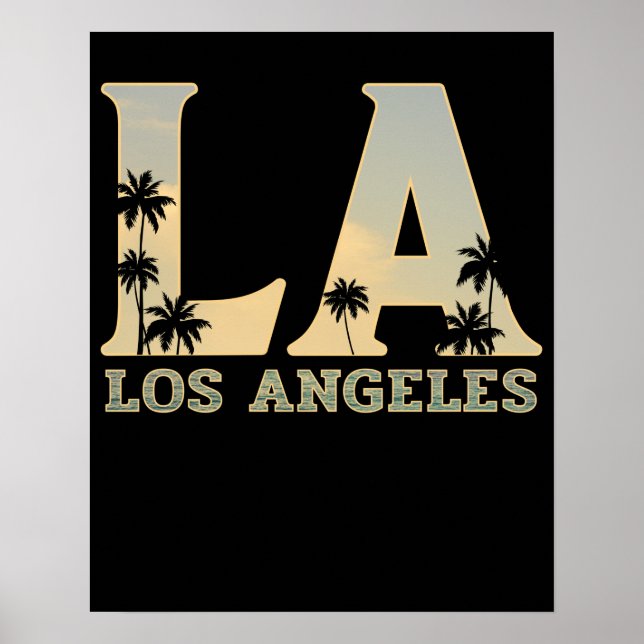 Póster Regalo de Los Angeles LA California (Frente)