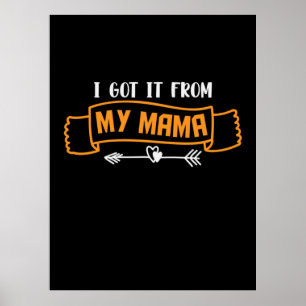 Póster Regalo de madre que recibí de mi mamá