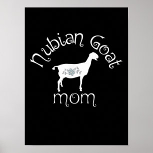 Póster Regalo de mamá de cabra nubia