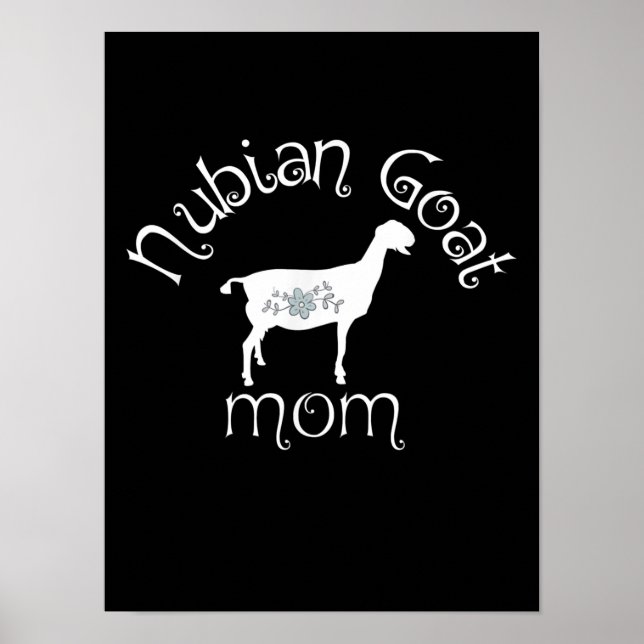 Póster Regalo de mamá de cabra nubia (Frente)